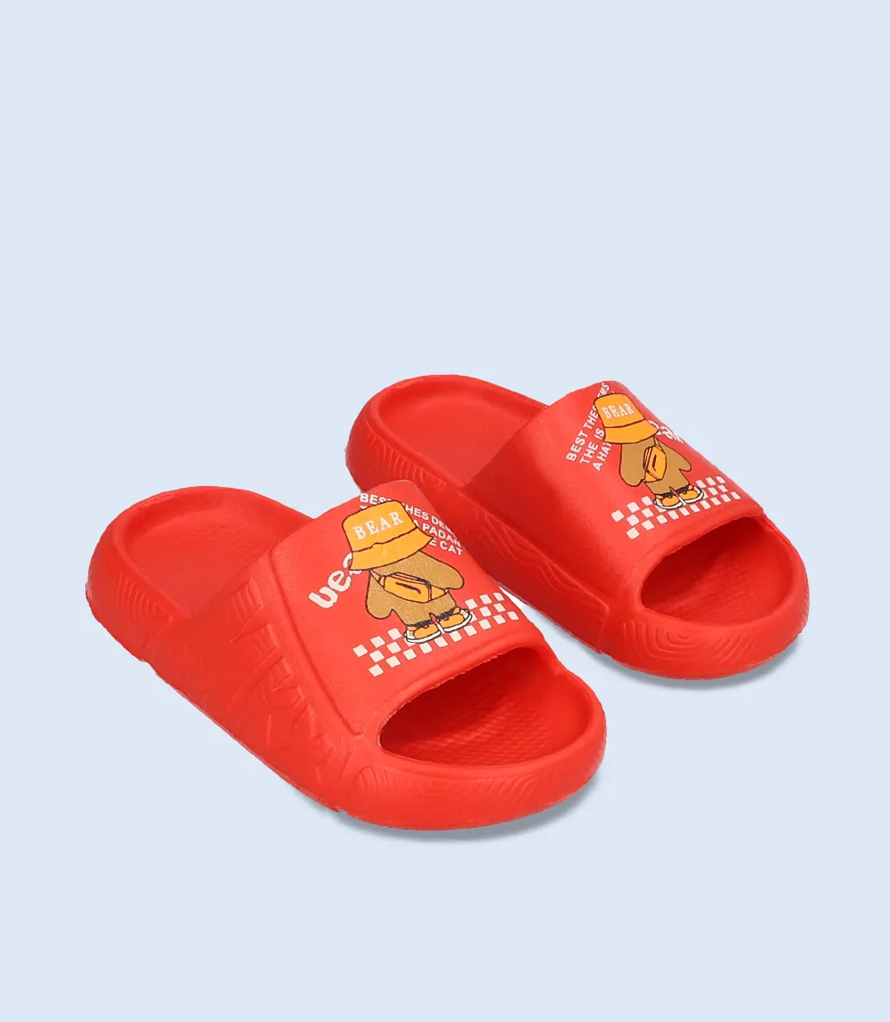 KB0055-RED-Boys Casual Slipper