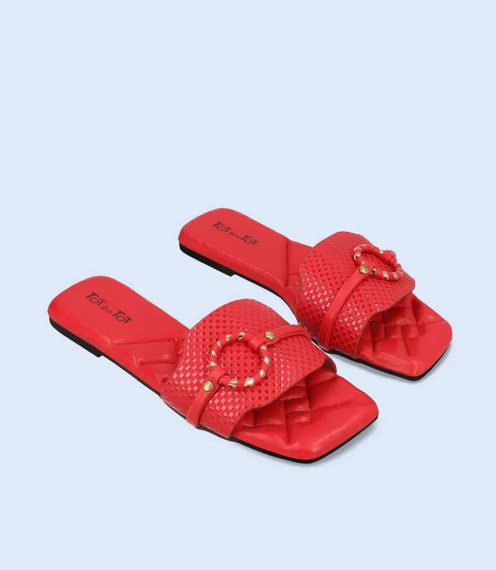 KG0031-RED-Girls Casual Slipper