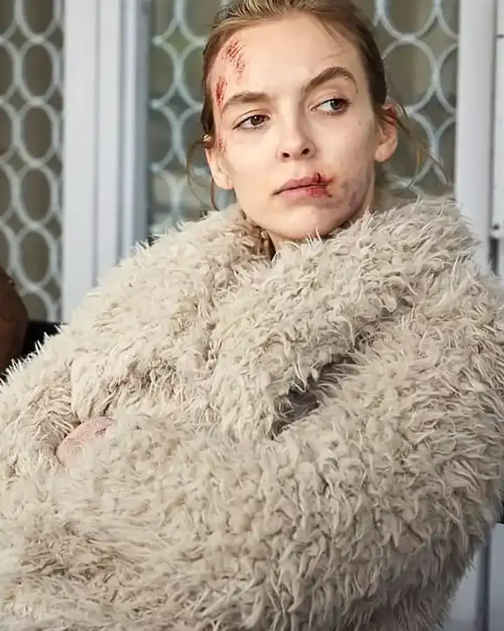 Killing Eve Villanelle White Fur Jacket | William Jacket