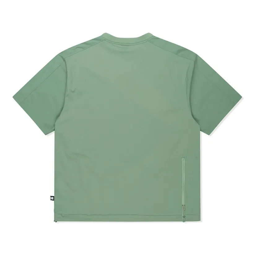 KODAK  |Unisex Nylon Street Style U-Neck Plain Short Sleeves Logo