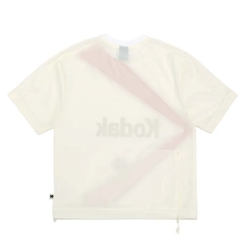 KODAK  |Unisex Nylon Street Style U-Neck Plain Short Sleeves Logo