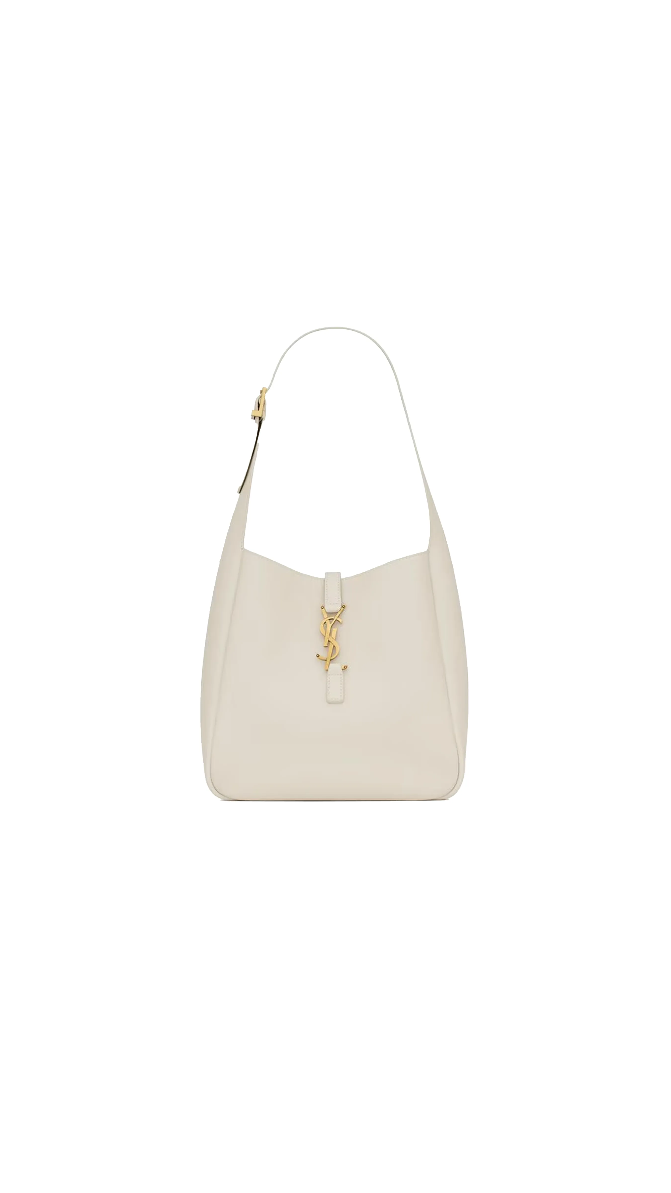 Le 5  7 Supple Small In Grained Leather - Blanc Vintage