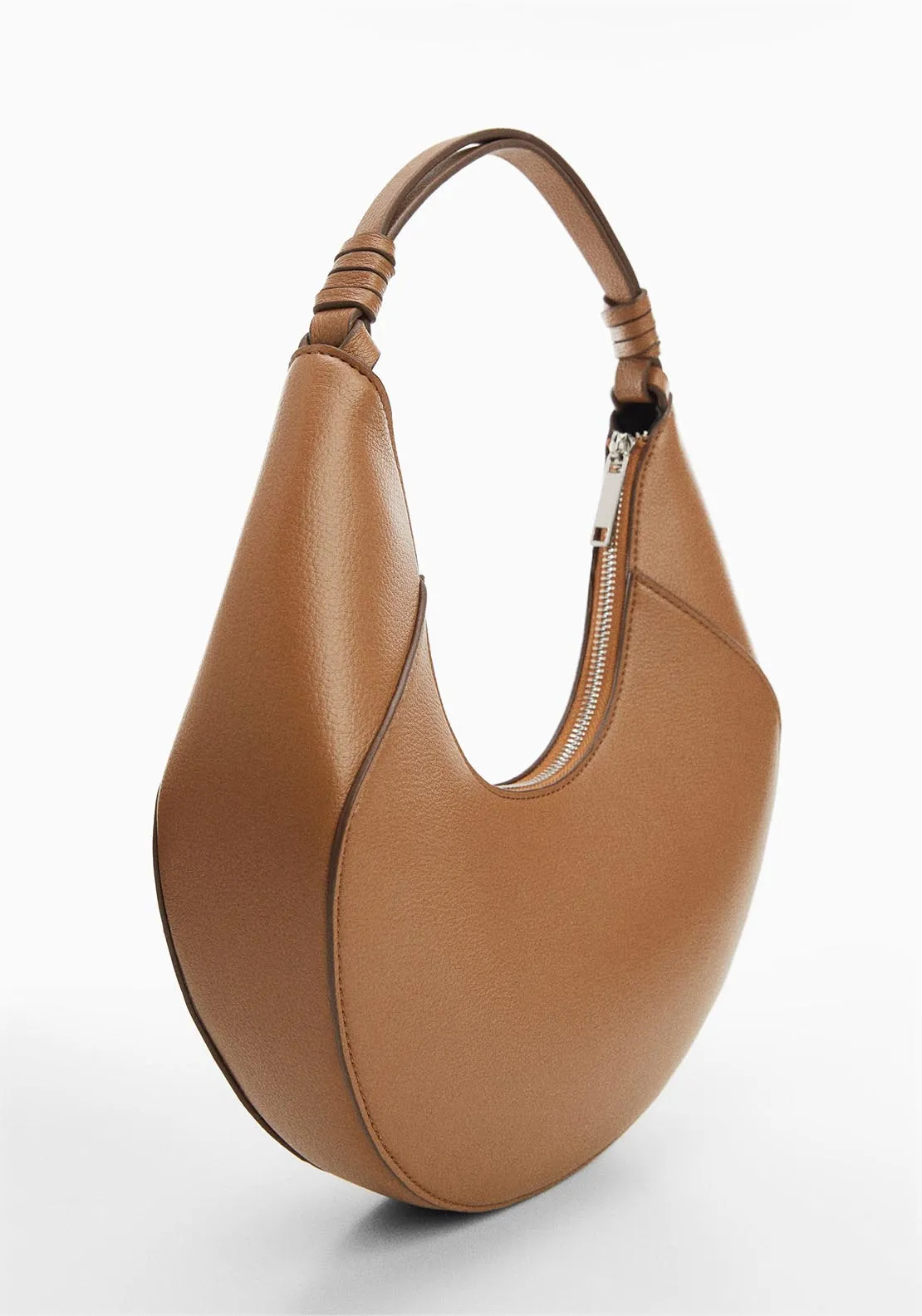 Leather effect shoulder bag