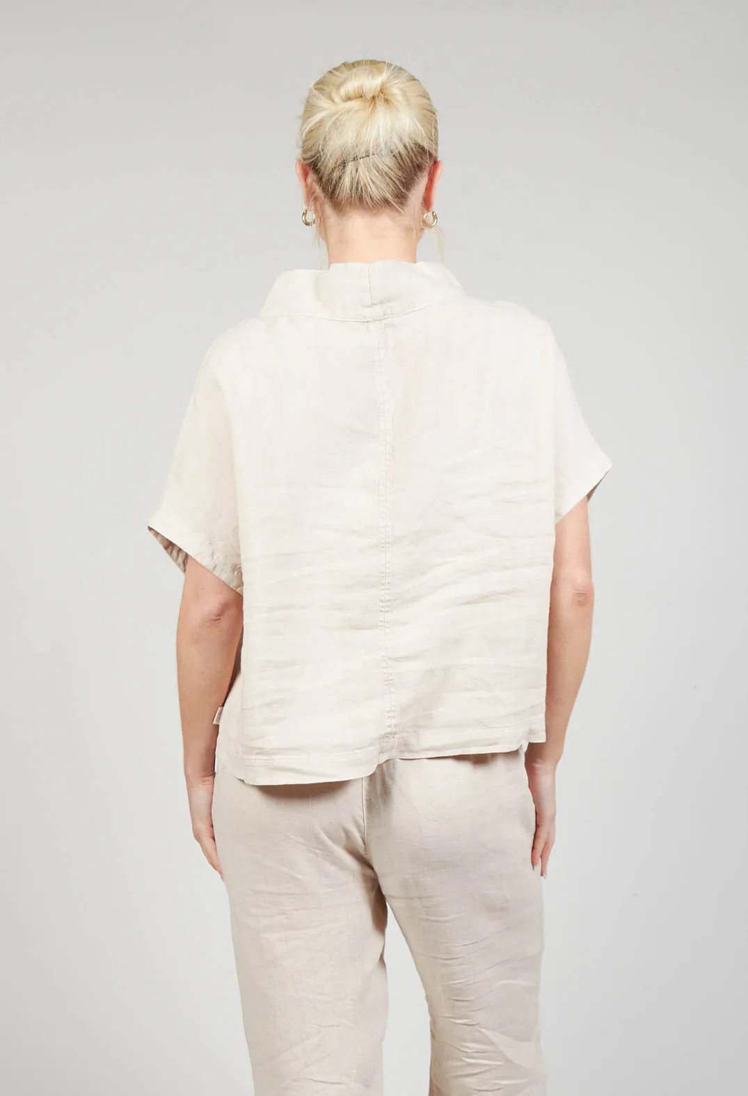 Linen Diva Top in Rattan