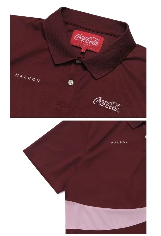 Malbon Golf  |Unisex Street Style Plain Short Sleeves Logo Polos