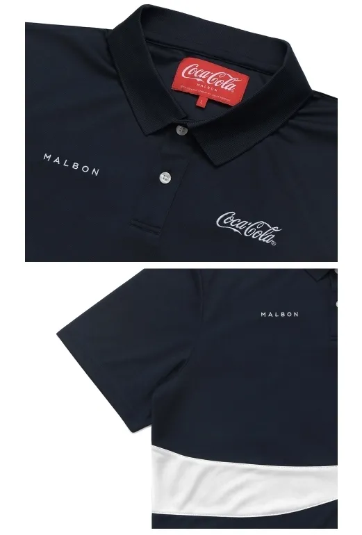 Malbon Golf  |Unisex Street Style Plain Short Sleeves Logo Polos