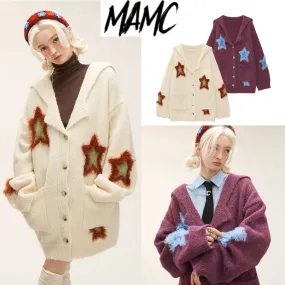 MAMC  |Casual Style Logo Cardigans