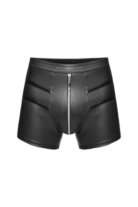 Men Shorts With PVC Detail