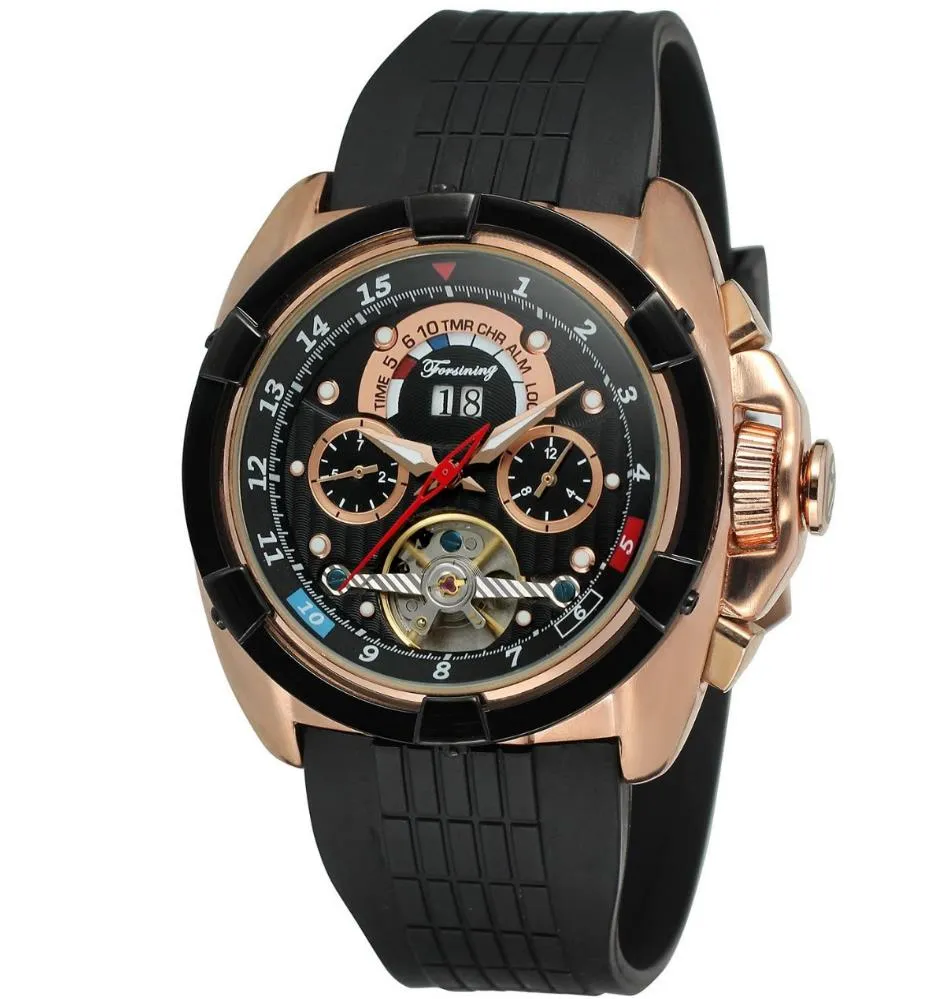 Men's Flying Series Large Dial Tourbillon Automatic Mechanical Wristwatch