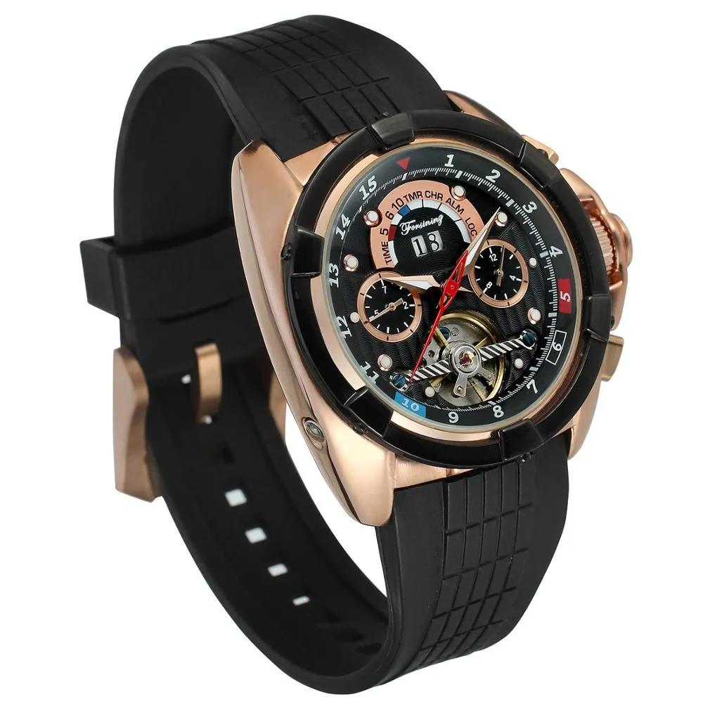 Men's Flying Series Large Dial Tourbillon Automatic Mechanical Wristwatch