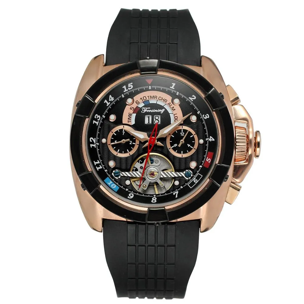 Men's Flying Series Large Dial Tourbillon Automatic Mechanical Wristwatch