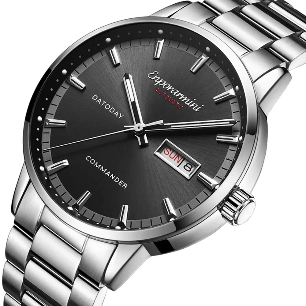 Men's Luxury Business Luminous Stainless Steel Automatic Wristwatches