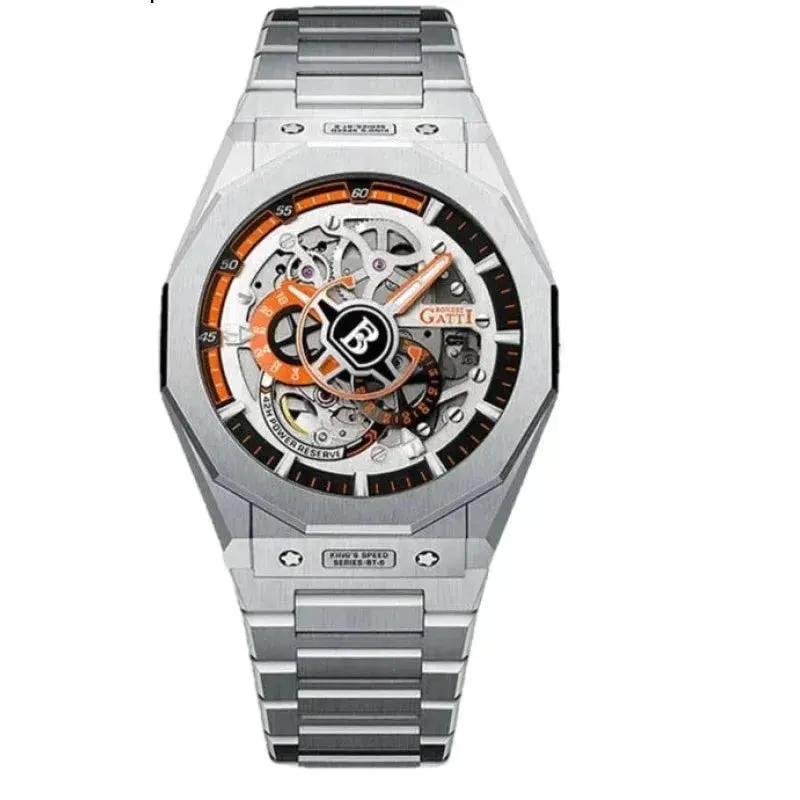 Men's Luxury Sapphire Stainless Steel Automatic Mechanical Wristwatch