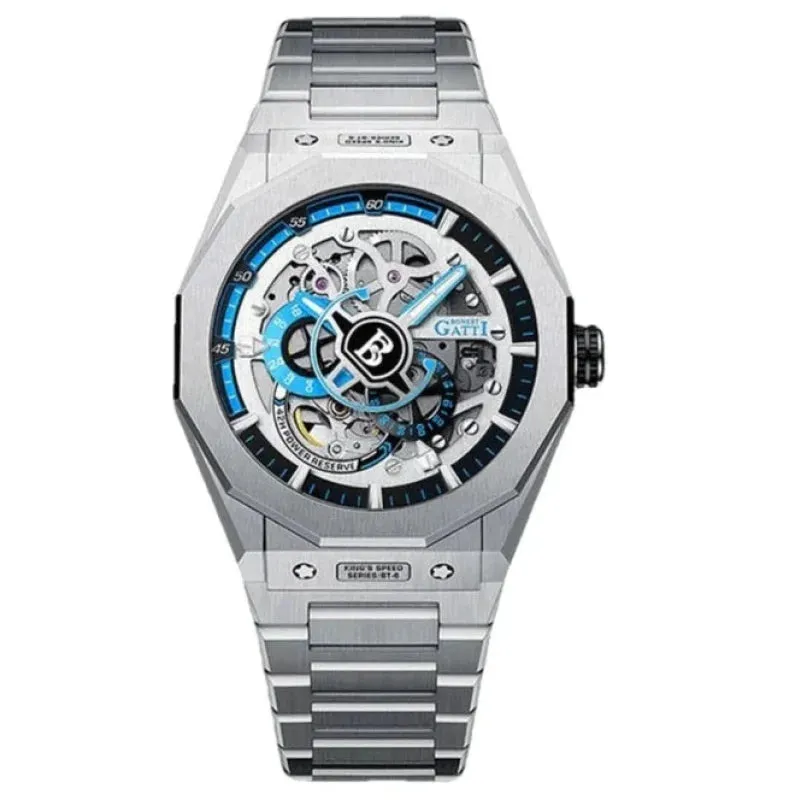 Men's Luxury Sapphire Stainless Steel Automatic Mechanical Wristwatch