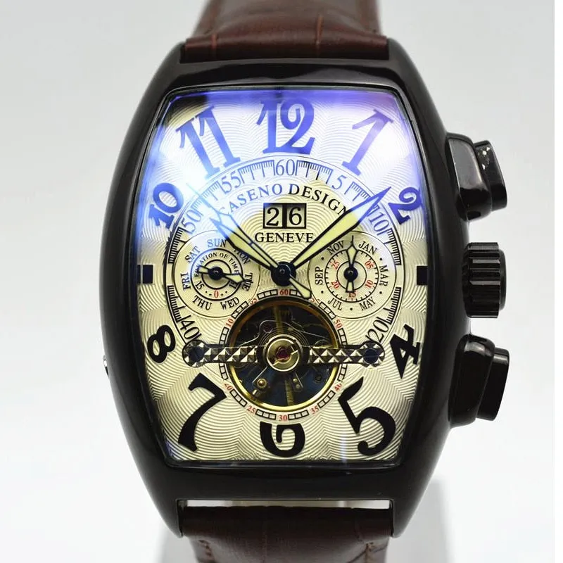 Men's Stainless Steel Luminous Automatic Mechanical Sport Wristwatches