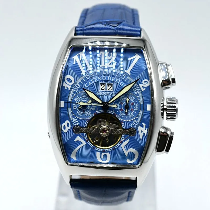 Men's Stainless Steel Luminous Automatic Mechanical Sport Wristwatches