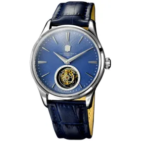 Men's Stainless Steel Sapphire Tourbillon Self-Winding Mechanical Wristwatch