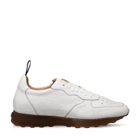 Mezlan Gerardo 21135 Men's Shoes White Deer-skin Leather Casual Sneakers (MZ3732)