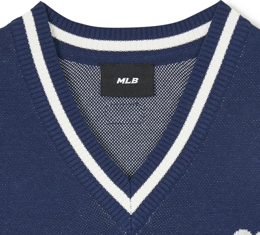 MLB Korea  |Casual Style Unisex Street Style Logo V-neck & Crew neck