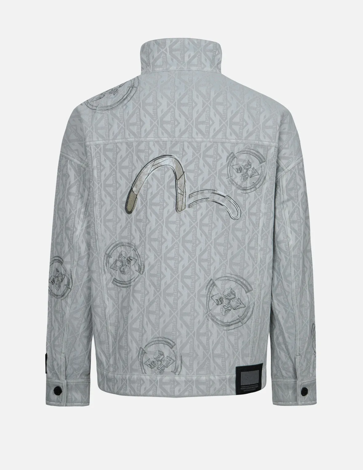 Monogram Jacquard Trucker Oversized Jacket