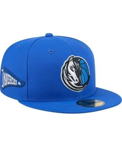 New Era Men's NBA Dallas Mavericks Throwback Pennant 59FIFTY Fitted Hat