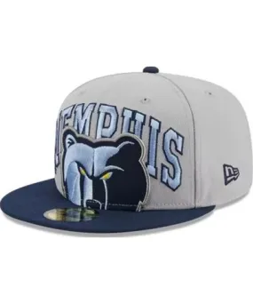 New Era Men's NBA Gray/Navy Memphis Grizzlies Tip-Off Two-Tone 59FIFTY Fitted Hat