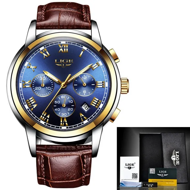 New Watches Men Luxury Brand Chronograph Male Sport Watches Waterproof