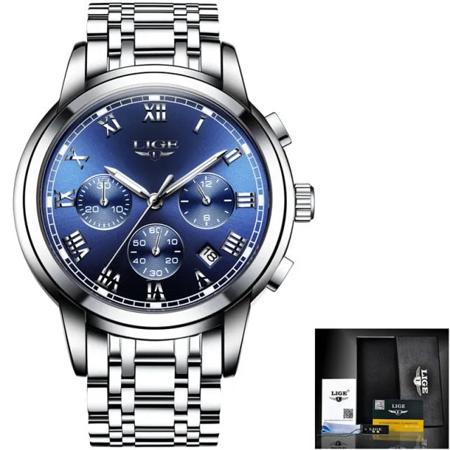 New Watches Men Luxury Brand Chronograph Male Sport Watches Waterproof