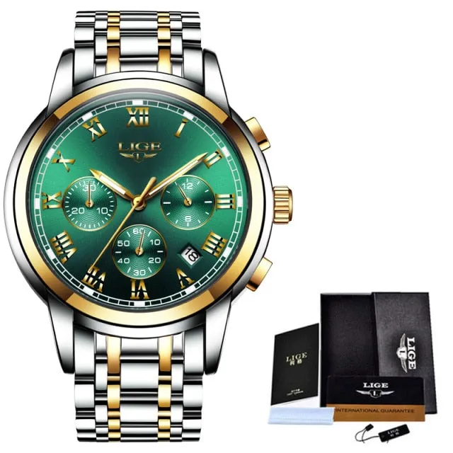 New Watches Men Luxury Brand Chronograph Male Sport Watches Waterproof