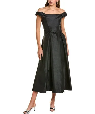 Nicholas Kaden Bow Off-Shoulder Midi Dress