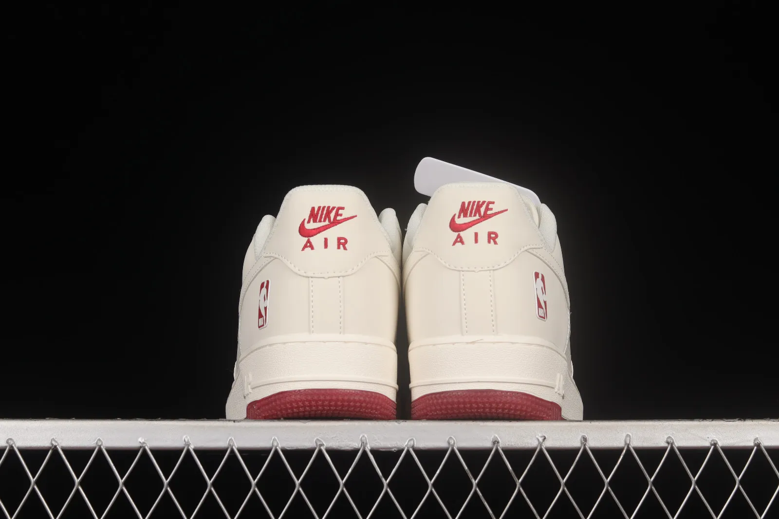 Nike Air Force 1 07 Low NBA Rice White Dark Red NB8969-123