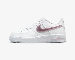 Nike Air Force 1 Low GS White Pink Glaze Shoes CT3839-104