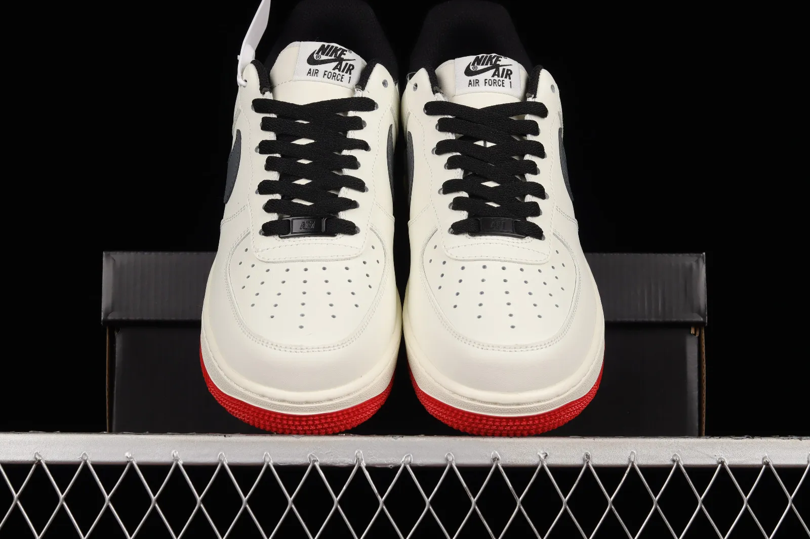 Nike Air Force 1 Low Rice White Black Red DD7798-806