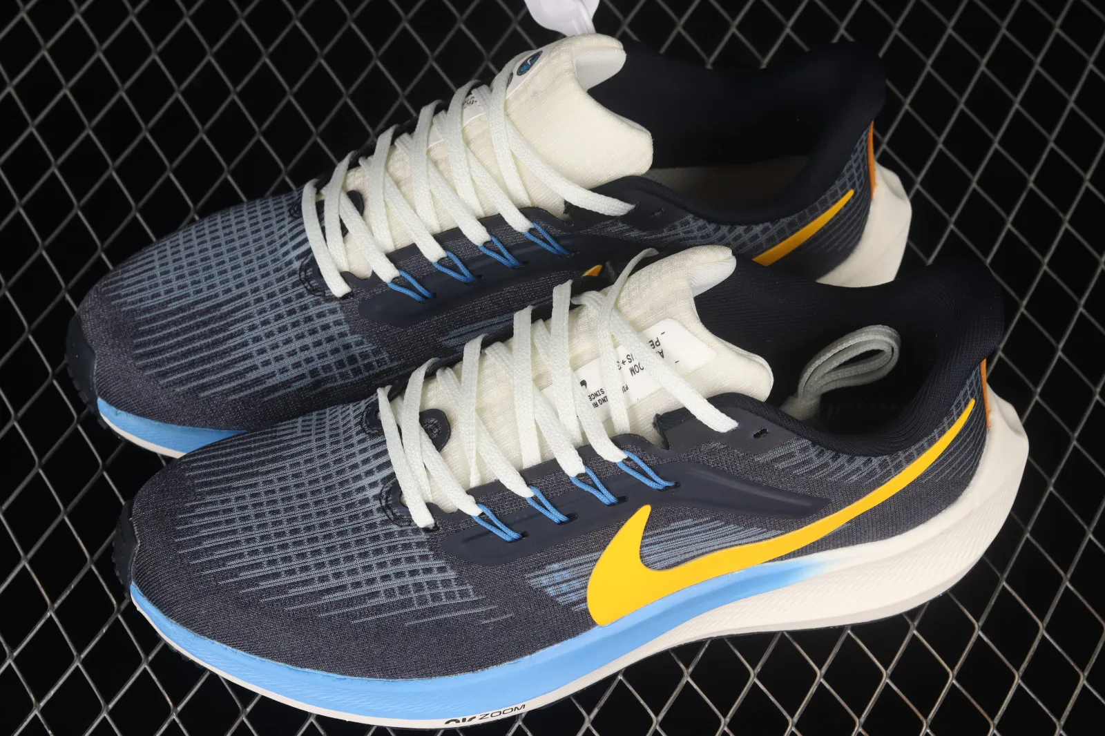 Nike Air Zoom Pegasus 39 Navy Blue Yellow White Shoes DO9580-400