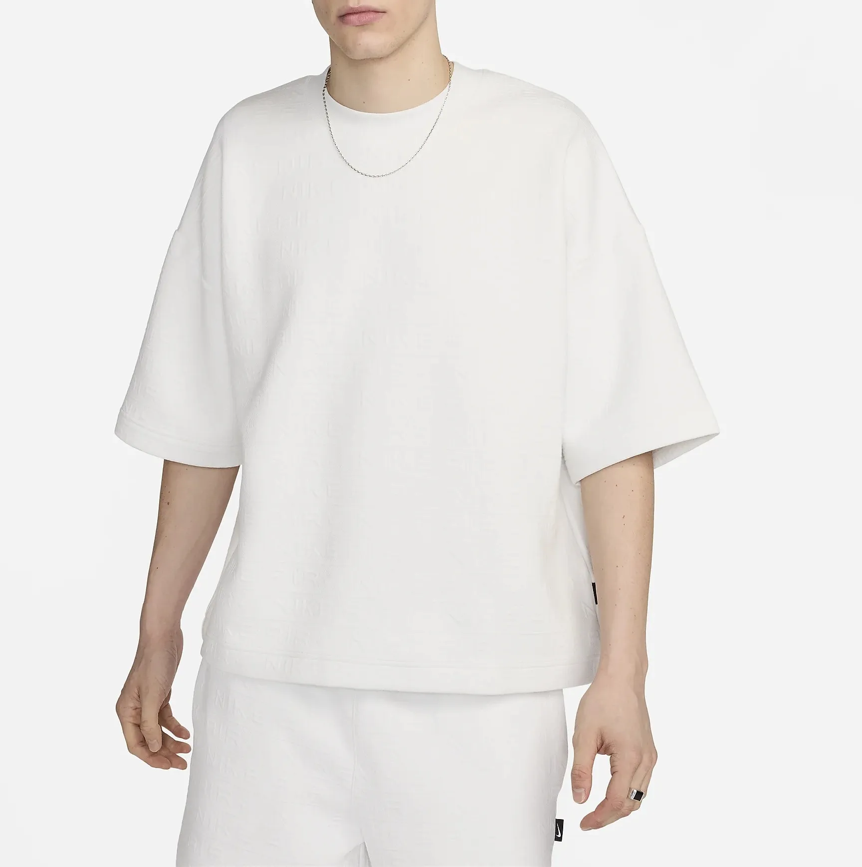 Nike  |Crew Neck Blended Fabrics Street Style Plain Short Sleeves