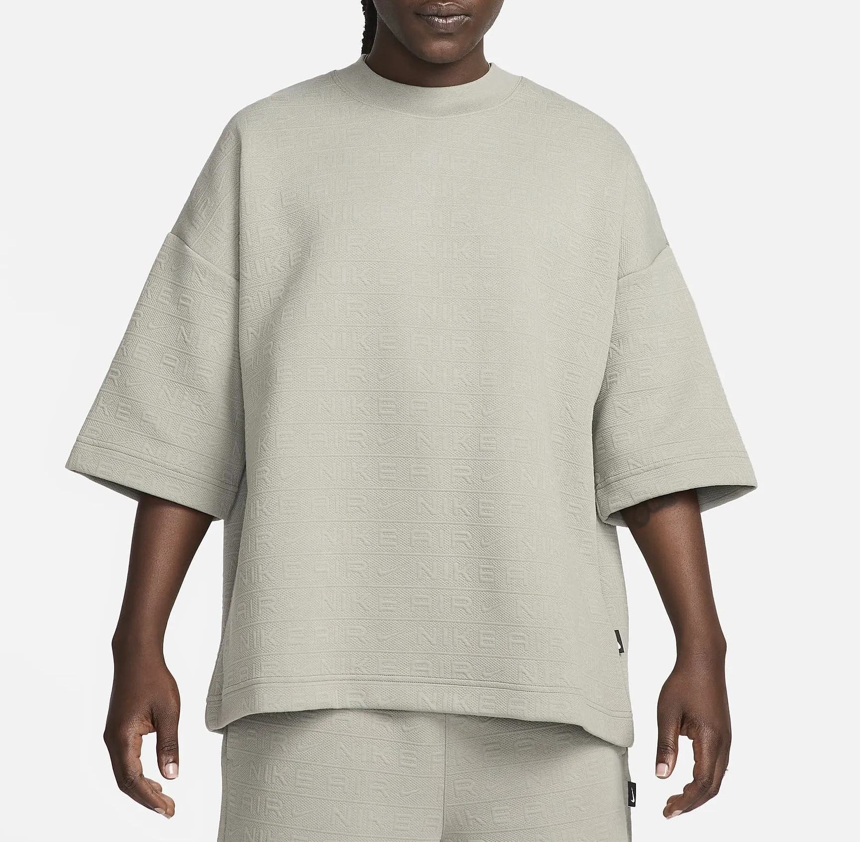 Nike  |Crew Neck Blended Fabrics Street Style Plain Short Sleeves