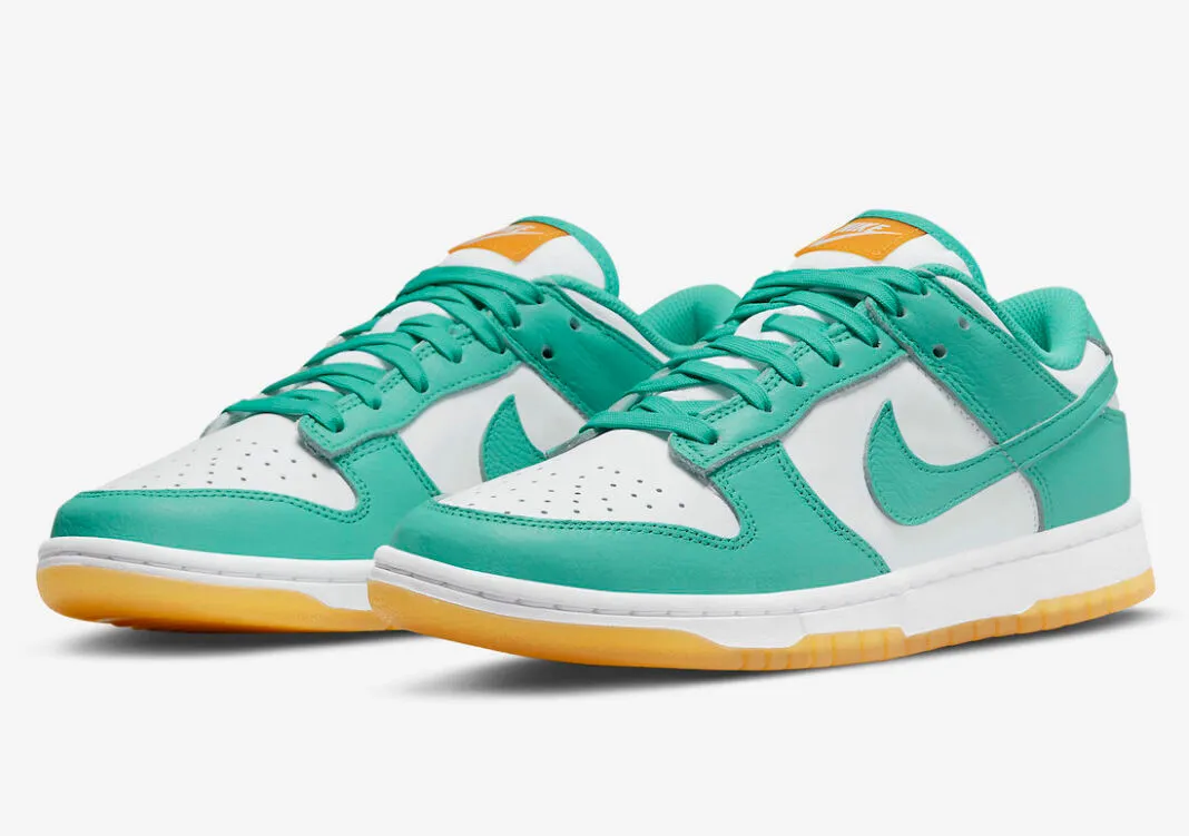 Nike SB Dunk Low White Turquoise Green Orange DV2190-100