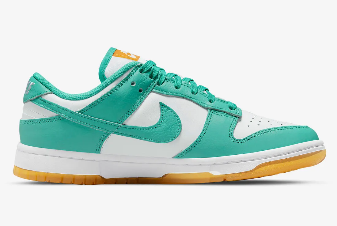 Nike SB Dunk Low White Turquoise Green Orange DV2190-100