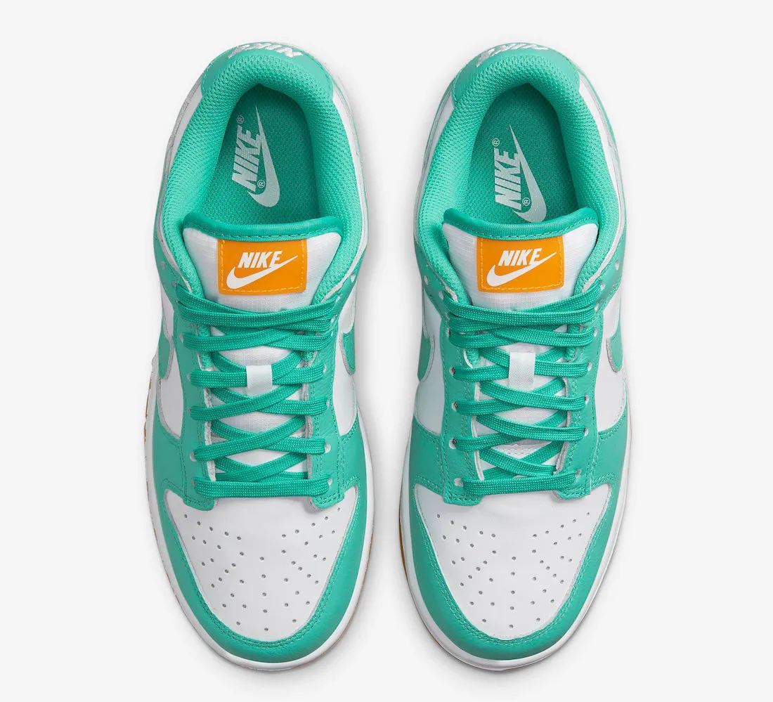 Nike SB Dunk Low White Turquoise Green Orange DV2190-100