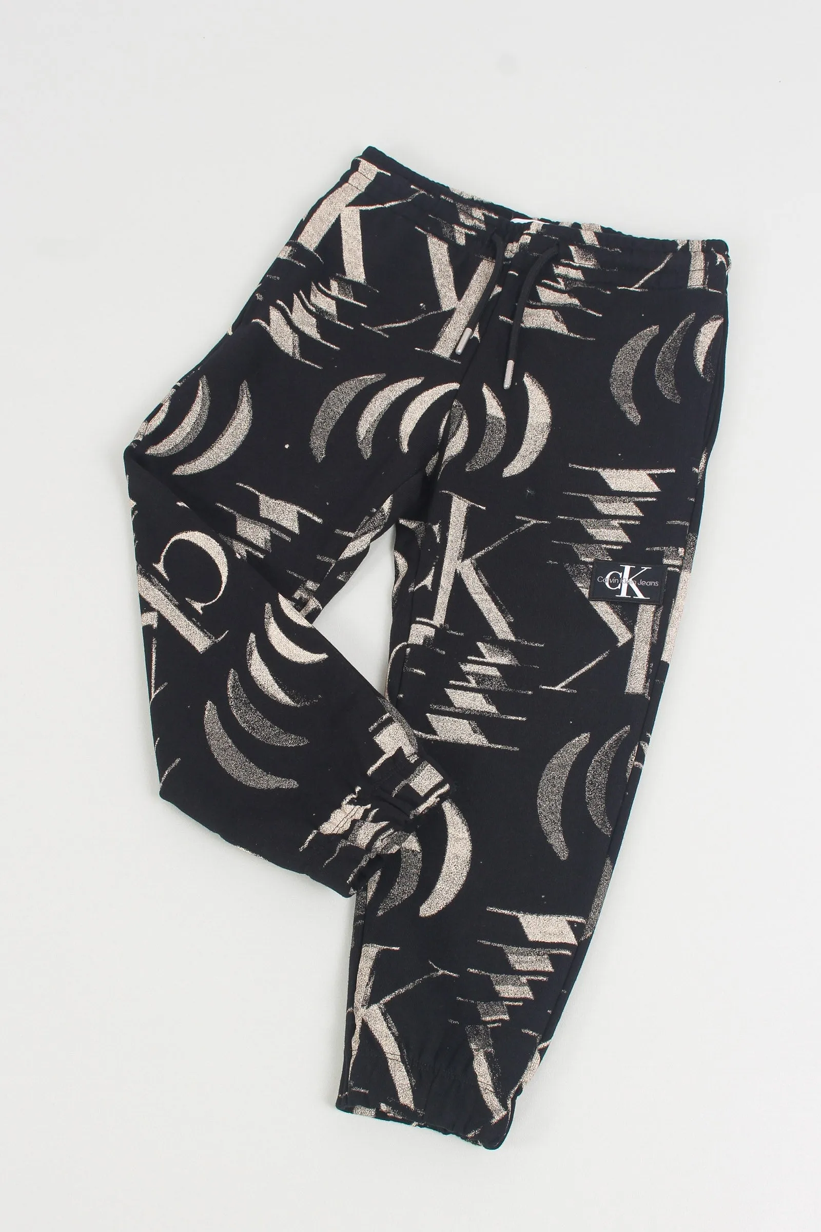 Pantalone Felpa Over Logo Black Monogram