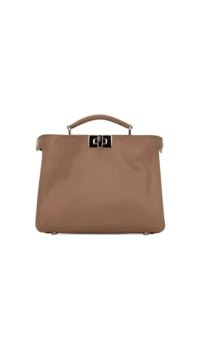 Peekaboo Shoulder Bag - Brown