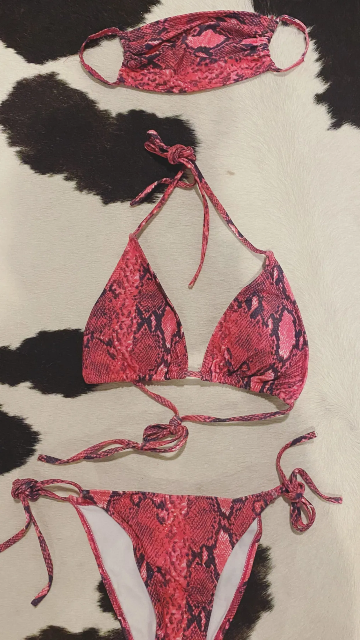 Pink Python Bikini