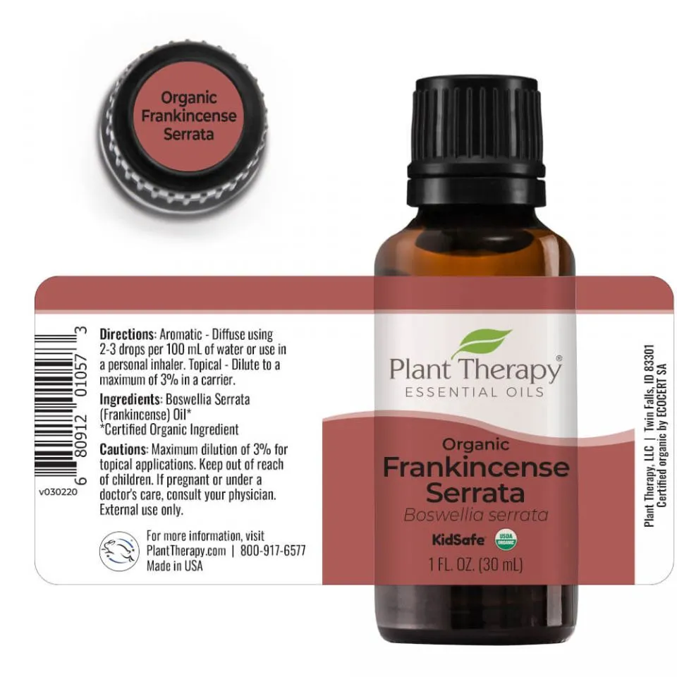 Plant Therapy Frankincense Serrata Organic Essential Oil