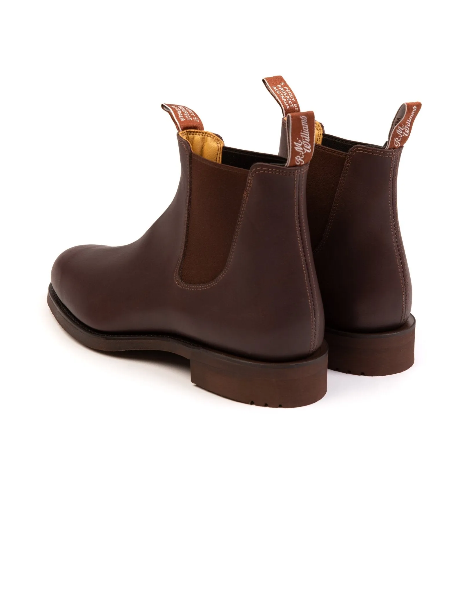 R.M. Williams Gardener Greasy Kip Leather Boot: Brown