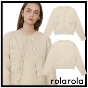 rolarola  |Casual Style Street Style Logo Cardigans