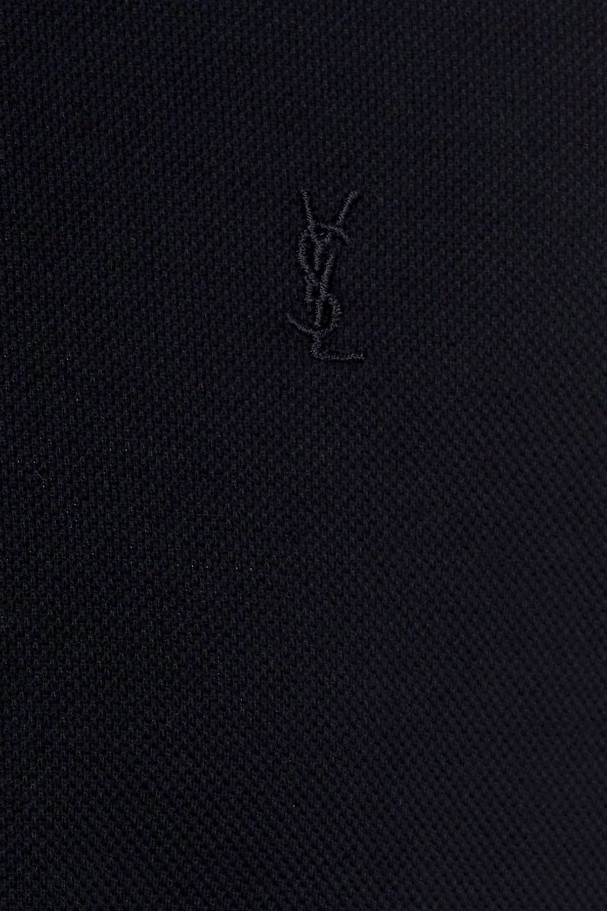 Saint Laurent  |Unisex Plain Cotton Short Sleeves Logo Luxury Polos