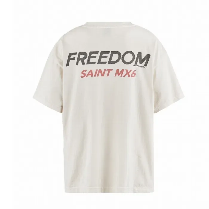 Saint Mxxxxxx  |Crew Neck Unisex Street Style Collaboration Bi-color Plain