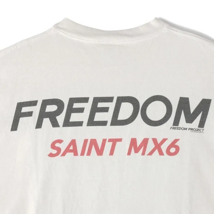 Saint Mxxxxxx  |Crew Neck Unisex Street Style Collaboration Bi-color Plain