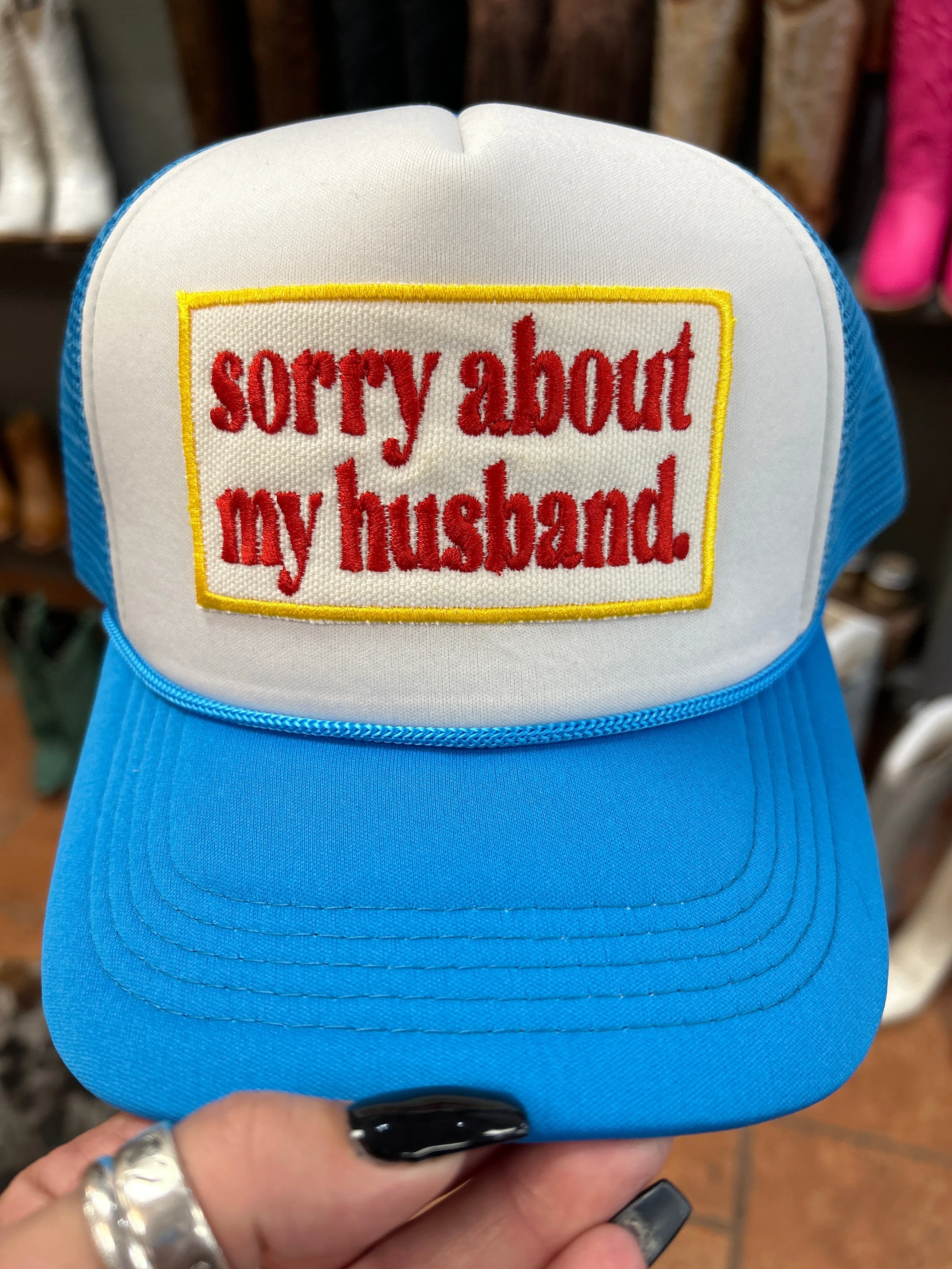 Sorry About Husband Trucker Hat