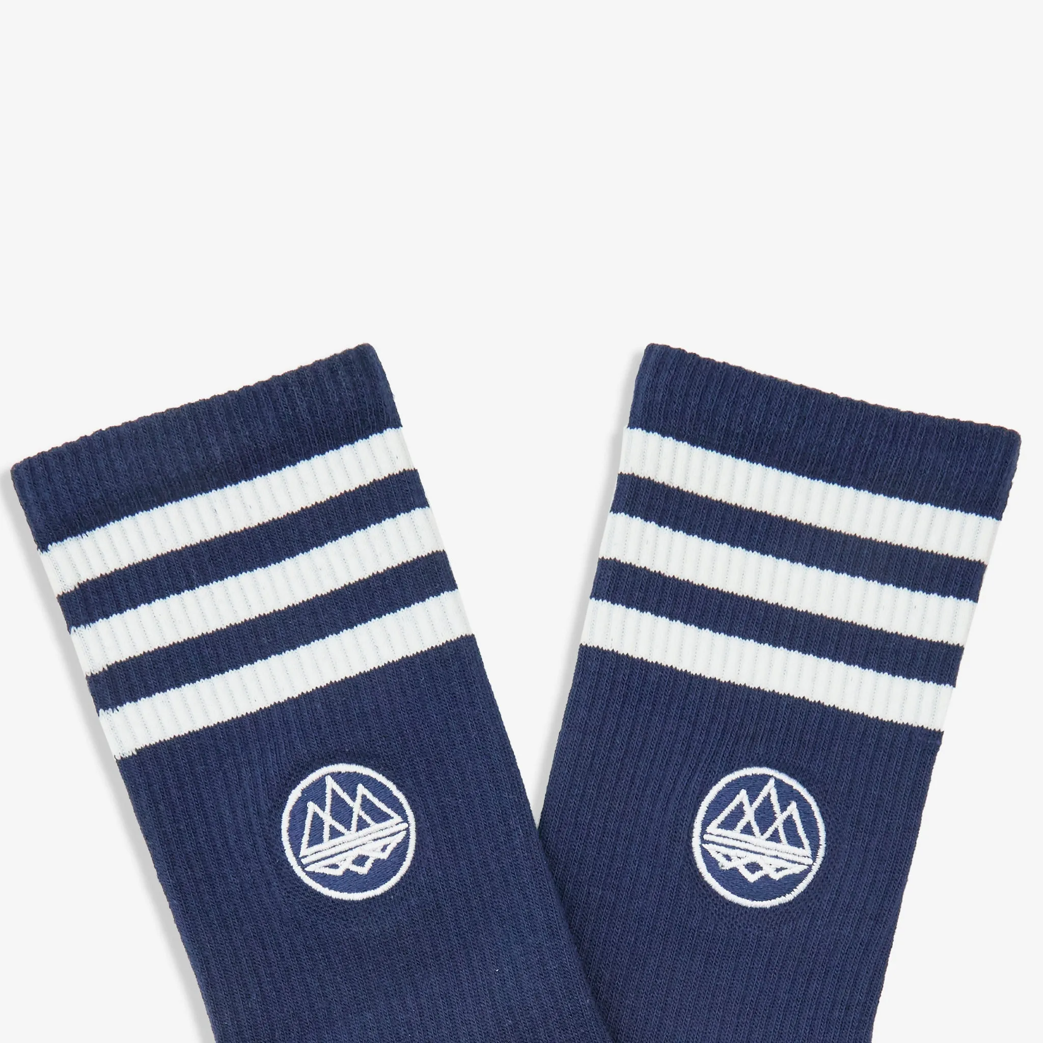 Statement Ankle Socks Night Navy | Wonder White